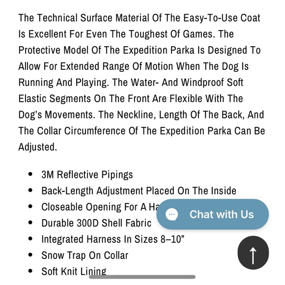 Hurtta Size 32” Expedition Parka Dog Coat in Beetroot - Picture 15 of 16